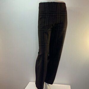 ALFANI Women's Wine/Black Houndstooth Stretch Skinny Leg Pants - Size 24W - NWT